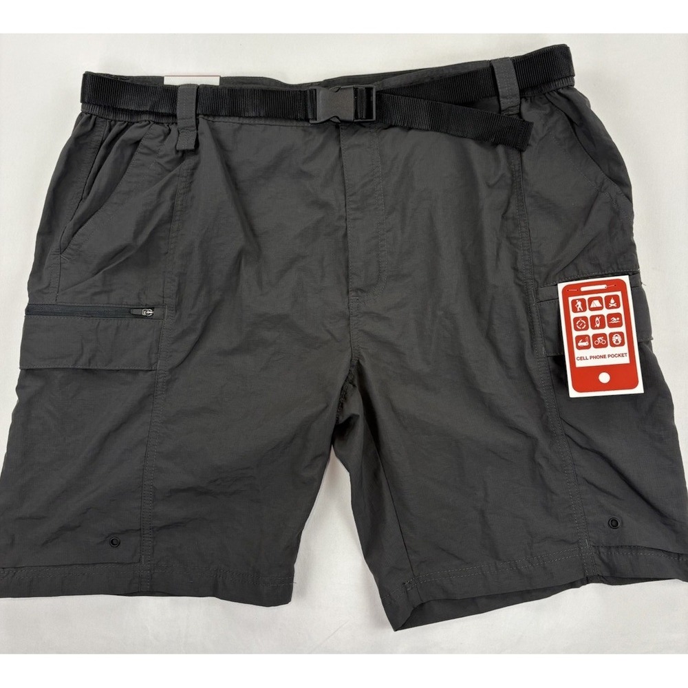 Coleman Men's Shorts Raven Grey Cargo Hiking UPF 50 Quick Dry XLarge